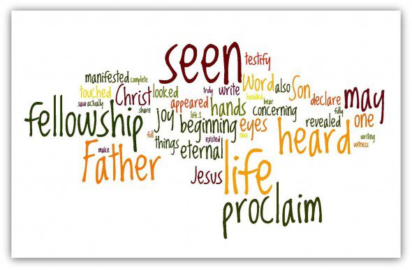 1 john 1:1-4 wordle