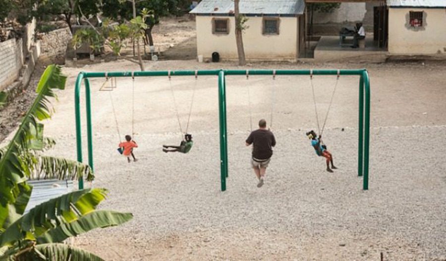 haiti, orphans, playground