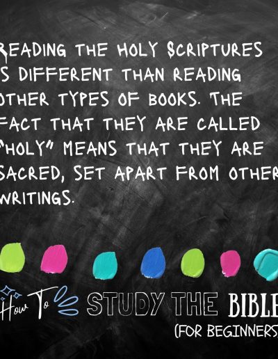 how to study the bible for beginners